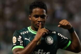 Endrick segue brilhando pelo Palmeiras no Brasileirão.